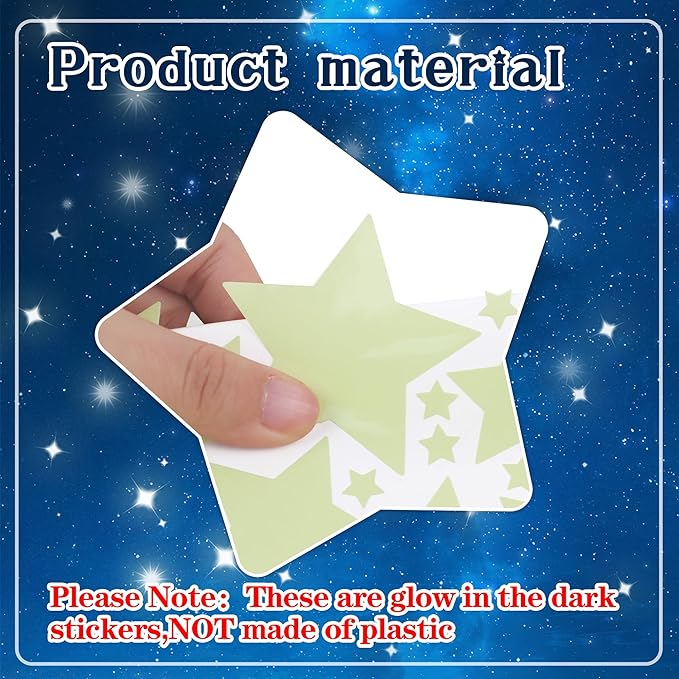 492Pcs Glow in The Dark Stars for Ceiling Glow in The Dark Moon and Space Wall Decals Glowing Galaxy Universe Planet Wall Stickers Ceiling Stars Glow in Dark Kids Boys Bedroom Living Room Decor