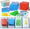 Base Ten Blocks with Place Value Chart - Math Manipulatives for Kids.Counting Blocks for Math to Help Educate Kindergarten Teachers.