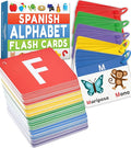 Spanish Alphabet Flash Cards - ABC Jumbo Flash Cards for Kids Ages 3-6 - Lowercase & Uppercase Letter Recognition Learning Game - Teacher Designed for Classroom, Preschool, Kindergarten & Toddlers
