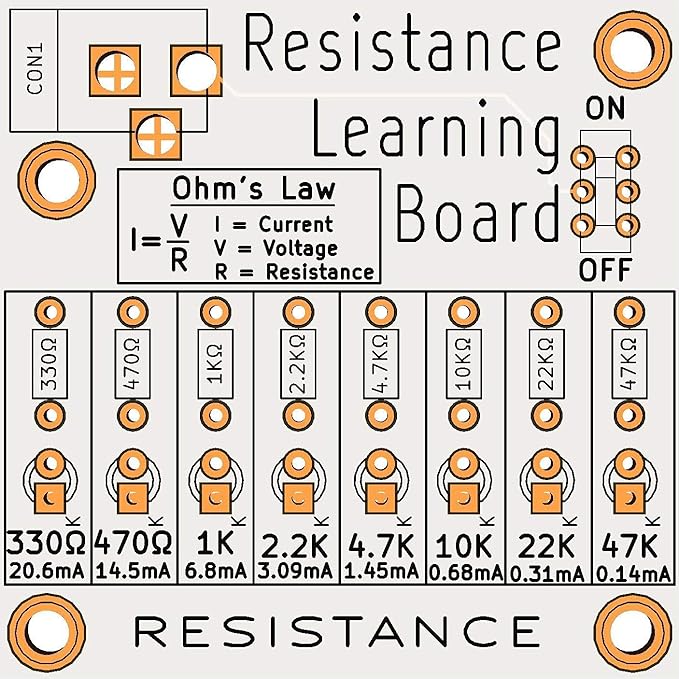 Learn to Solder | Electronics Learning Board: Resistance | STEM Kit | Practice Soldering & Learn Electronics