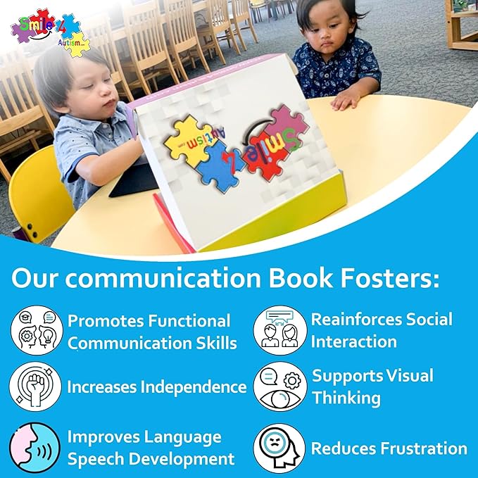 Visual Communication Book,162 ASD Photo Picture Cards: Autism Language Vocabulary, Speech Articulation Therapy, ADHD & Apraxia Learning