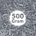 Bulk Light Grey Building Bricks, Classic Building Blocks Compatible with All Major Brands