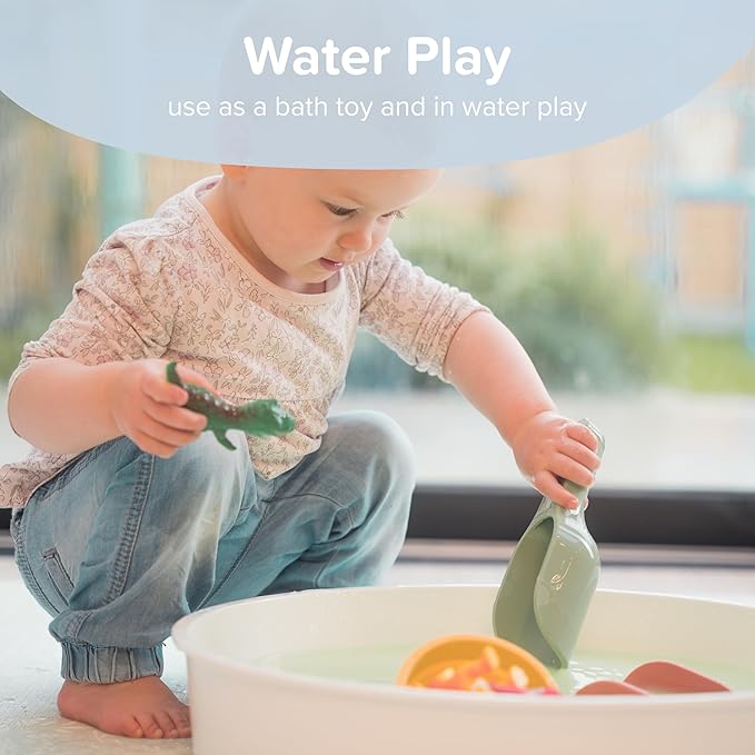 Inspire My Play - 3 x Silicone Nesting Scoops - Perfect for Sensory PlayTray - Sensory Bin Accessories - Special Education Classroom Supplies - Montessori Education Toys - Multi-Purpose Shovel - Coral