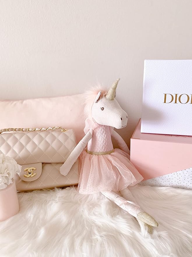 MON AMI Jolie The Unicorn Ballerina Princess Doll – 21”, Plush Unicorn Stuffed Animal Doll for Kids of All Ages, Use as Toy or Room Décor