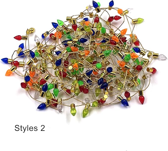 Fake Light String Christmas Decoration DIY Dollhouse Decoration