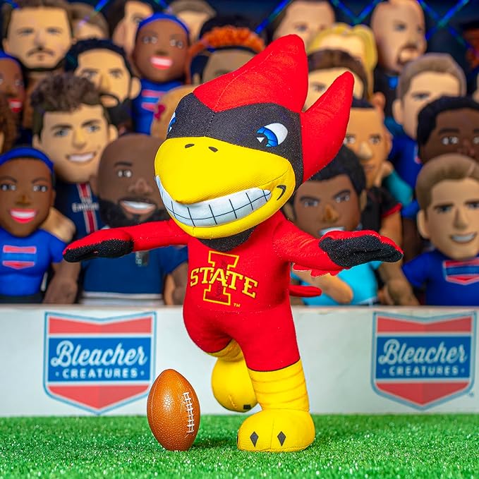 Bleacher Creatures Iowa State Cyclones Cy The Cardinal 10" Mascot Plush Figure - A Mascot for Play or Display