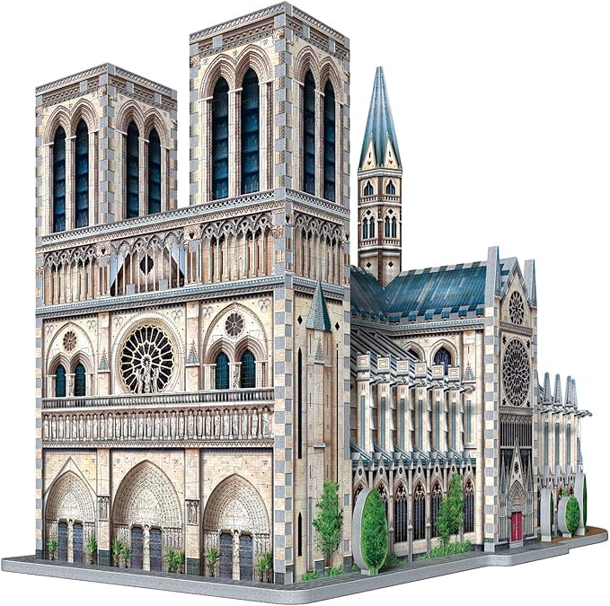 Wrebbit3D Notre-Dame de Paris 3D Puzzle | 830 Jigsaw Puzzle Pieces | Castles and Cathedrals Collection