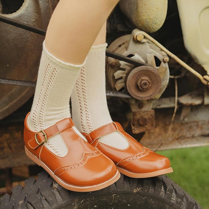 Felix & Flora Toddler Little Girl Mary Jane Dress Shoes - Ballet Flats for Girl Party School Shoes