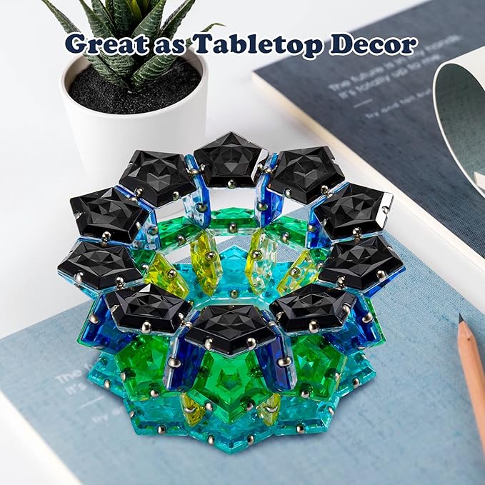 Magnetic Fidget Sphere Stress Relief Toys for Adults Kids, Anxiety Sensory Fidget Toys with Strong Neodymium Magnets, Desk ADHD Focus Tool Gift for Men Women (2.67'' Travel-Safe Toy Ball)