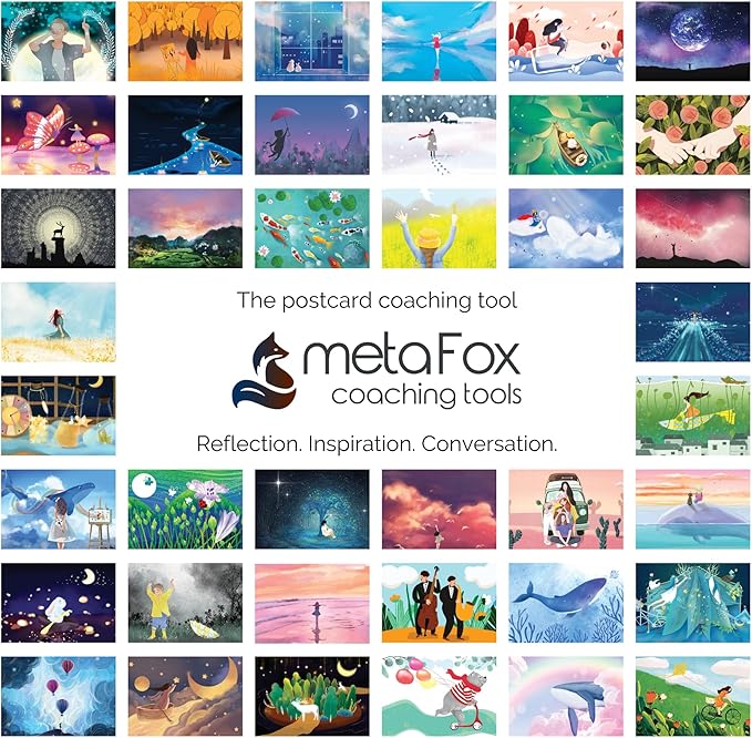 metaFox| Dreamland | Inspirational Postcards Pack for Coaching & Self-Reflection