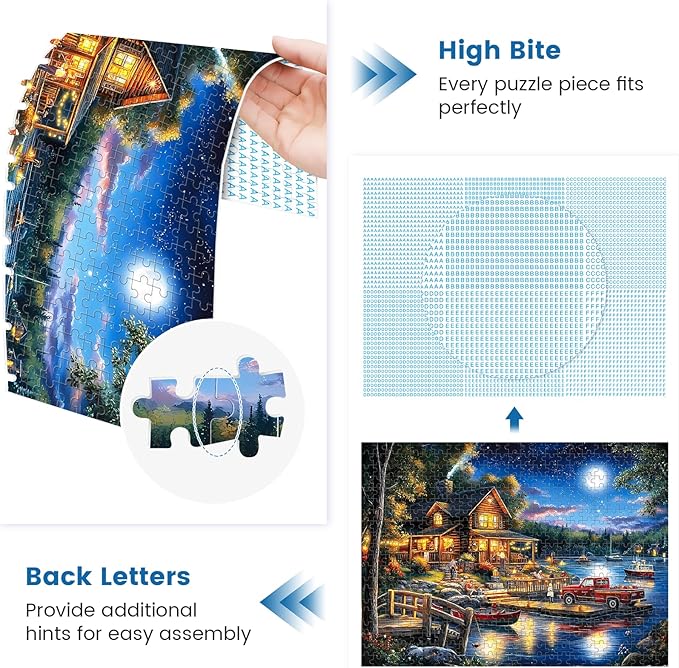 500 Pieces Puzzles for Adults | Autumn Memories Jigsaw Puzzles | Recycled Cardboar Jigsaw Puzzles 500 Pieces | Challenging Family Activity Great Gift Idea for Family Friends | 20.5 X 15 inches