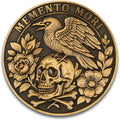 Memento Mori Memento Vivere Coin - Dual Sided Motivational Token with Skull & Tree of Life Design - Zinc Alloy Inspirational