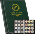 Uncle Paul Coin Album Coin Holder Coin Collection Book for Half Dollar/Small Dollar/50 Pence/Two pounds 60 Pockets CS3712GR