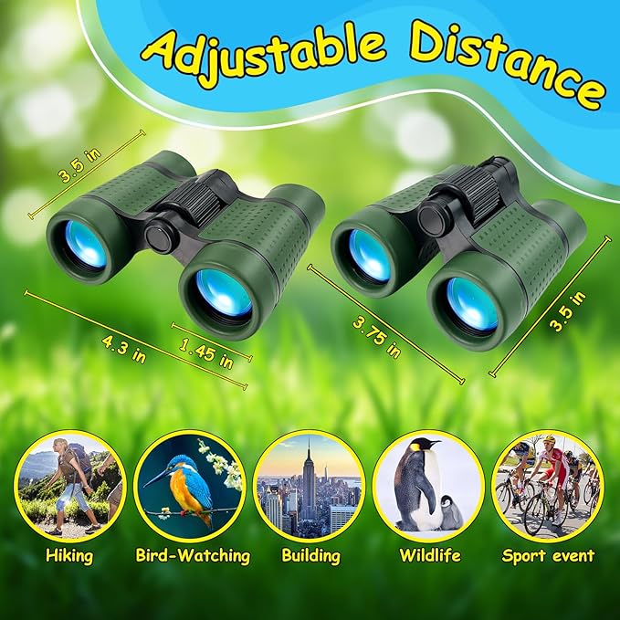 ESSENSON Binoculars for Kids Toys Gifts for Age 3-12 Years Old Boys Girls Kids Telescope Outdoor Toys for Sports and Outside Play, Bird Watching, Birthday Presents