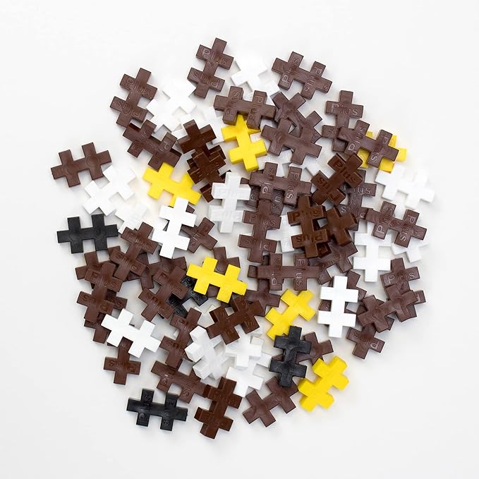 PLUS PLUS 3D Animal Figurine Building Block Set, 70 Mini Interlocking Puzzle Pieces, Fun STEM Toys for Kids - Bald Eagle Mini Maker Tube