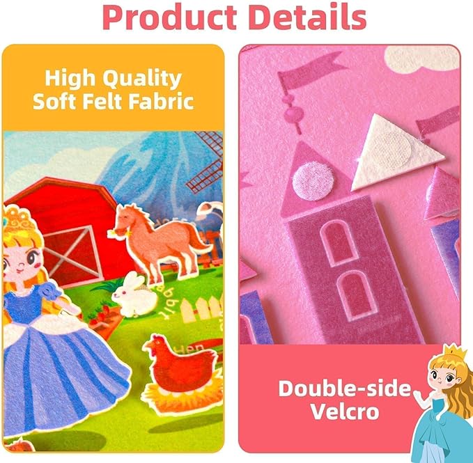 Montessori Busy Book for Toddlers 1 3, 19 in 1 Educational Learning Toys for Toddlers 2 4，Sensory Fine Motor Skills Activity Board for Girls Birthday Gifts,Busy Book Travel Toys