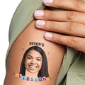 Big Dot of Happiness Custom Photo In My Party Era - Celebrity Concert Party Favors - Fun Face Temporary Tattoos - Set of 12