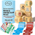 Garybank Inspiration Writing Prompt Dice - W/13 Writing Skill Cards and 200 Character & Event Cards - Storytelling Game for Kids, Writer & Teachers - Creation Set of 9 Story Cubes - Gifts for Writers