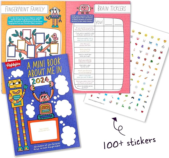 Highlights for Children My First Puzzle Fun 2024 Puzzle Books for Kids Ages 3-6, 4-Book Set of Matching, Mazes, Spot-The-Differences, and More Travel-Friendly Screen Free Brain-Boosting Activities