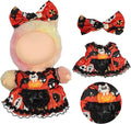 Halloween Doll Clothes for Labubu, Dolls Outfit Set for 17cm (6-6.7 inch) Dolls - Dress Up Set for Labubu Costumes & Accessories | Gift for Any Occasions | Doll Not Included (Halloween Bow)