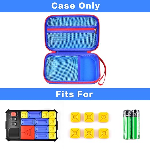 casmilee Case Compatible with Giiker Super Slide Brain Games, Brain Teaser Puzzles Organizer Storage Bag, Flow Slider Puzzle Game Holder (Blue)