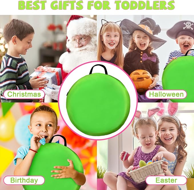 Kids Play Tunnel for Toddlers 1-3, 6 Foot Baby with 2 Mesh Sides Pop Up Crawling Toys 1 3 4 Year Old Girl Boy Birthday Gift, Indoor Outdoor Toddler Children or Dog