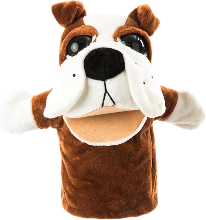 Animal Hand Puppets Set for Kids & Adults - 12.5" Premium Quality Soft Plush Toys with Movable Mouths - Perfect for Storytelling, Teaching, Preschool, Role-Play - Durable, Vibrant, Educational Puppets