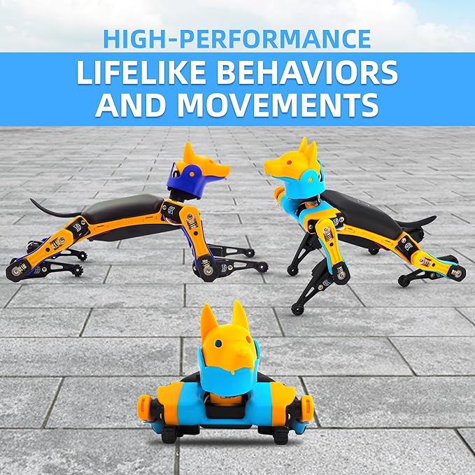Petoi Bittle Robot Dog STEM Kit(Pre-Assembled) | Smart Coding Kit, App Control IoT Pet Robotic Dog | Programmable Open Source DIY STEM Kit & Robotics Education for Engineers, Geeks, & Teens