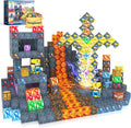 100PCS Magnetic Blocks - Build Mine Magnet World Mine Sword Adventure Set, Building Toys Classroom Must Haves Learning Sensory Toys for 3 4 5 6 7 8 Toddlers Kids Games Birthday Gifts for Boys & Girls