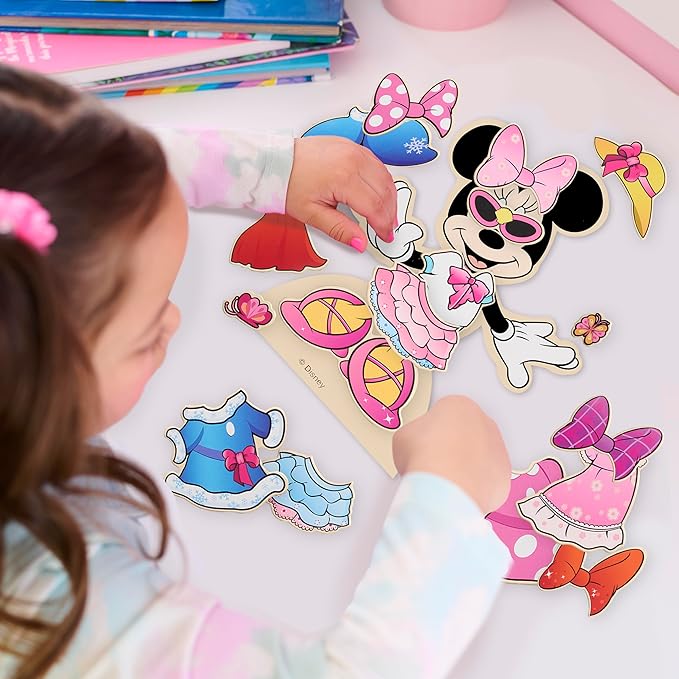 Minnie Mouse Magnetic Wooden Dress Up Set