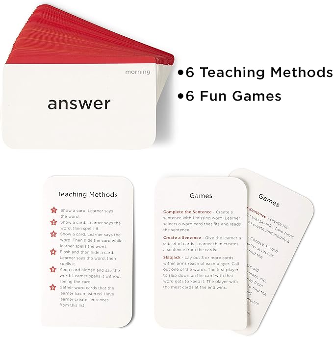 Think Tank Scholar 2nd Grade Sight Words Flash Cards (Second Grade) Pack - 100+ Dolch & Fry High Freqency Flashcards - Learn to Read, Learning for Kids Ages 6,7,8,9 Homeschool/Classroom/Remote