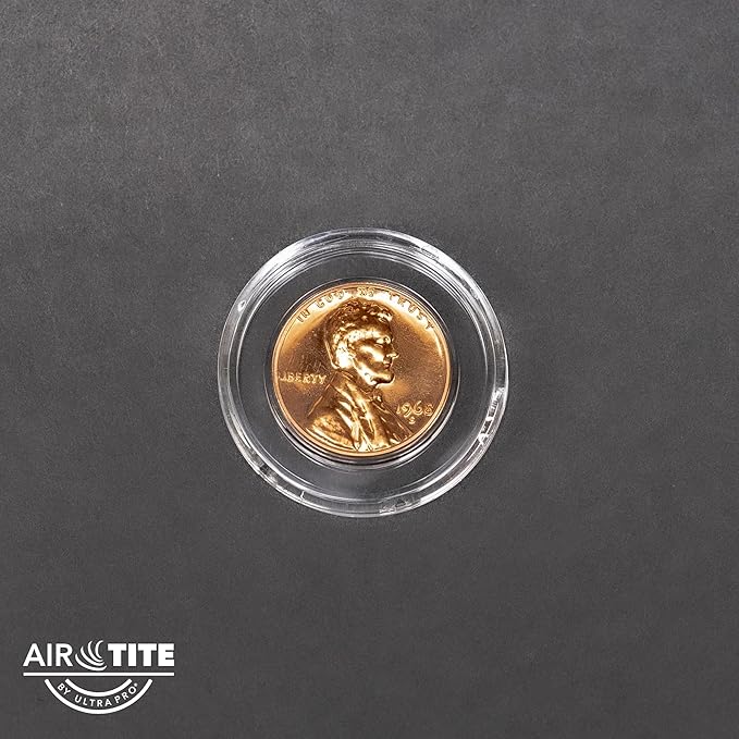 Air-Tite Holder A19 25ct Coin Holder / Coin Capsules - Protect & Display 19mm Collectible Coins, Direct Fit for 19mm Coins, Clear and Durable Protection for Collectible Coins Preserve Your Penny