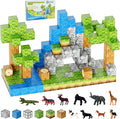 Contixo Magnetic Blocks - 145 PCS Magnet Cubes Building Tiles for Kids Ages 3-12, STEM Learning Toys with Vibrant Colors, Educational Toddler Toys for Creative Play, Birthday Gifts for Boys and Girls