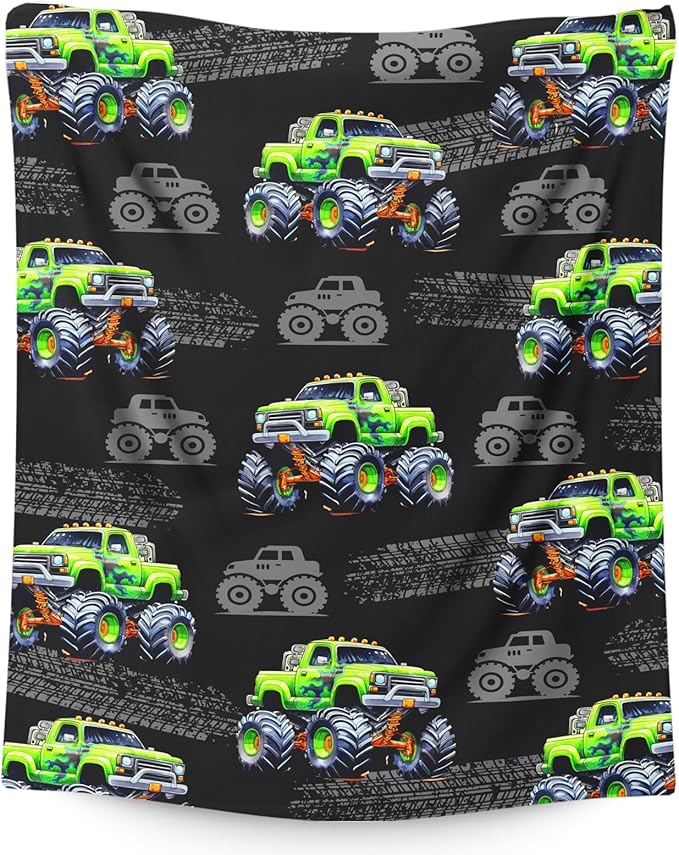 Truck Blanket for Boys Kids Adults Throw Gift - 60x80 Inches Lightweight Cozy Throw Decor Blankets for Sofa Couch Bed Office