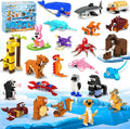 HOGOKIDS 24 Pack Large Building Set Party Favors for Kids – 1000 PCS Mini Blocks Toy to Build Realistic Animals, Goodie Bag Stuffers Classroom Prizes Easter Birthday Gifts for Boys Girls Ages 6-12