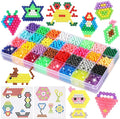 Eenua 3220 pcs Non-Iron Fuse Beads Refill Pack 5mm Beads Bead Set for Beginners (Beads Only)