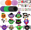 24 Pcs Arts and Crafts for Kids, Halloween Plate Craft Kits Christmas Arts Craft Animal DIY Plate Kit for Halloween Xmas Holiday Party Girl Boy Preschool Classroom DIY Project(Funny)