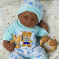 Reborn Baby Dolls Silicone Full Body 15.4in Weighted Real Life Open-Eyes Boy Dolls Lifelike Newborn Baby Soft Body Flexible Limbs Not Vinyl