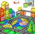 Magnetic Tiles Road Toys for 3+ Year Old Toddler, Magnetic Blocks Building Toys for Kids Ages 3-5 5-7 Girls Boys, STEM Montessori Sensory, Classroom Must Haves