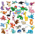 30 Pack Mini Animal Building Blocks Party Favors for Kids with 90 Models,Classroom Prizes,Birthday Gifts,Easter,Christmas,Valentine's Day Toys for Boys Girls Ages 6+