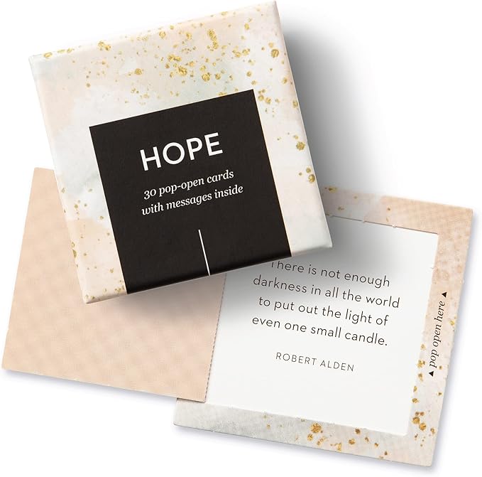 Compendium ThoughtFulls Pop-Open Cards — 2-Pack of Be Strong, Hope — 60 Pop-Open Cards, Each with a Different Message Inside