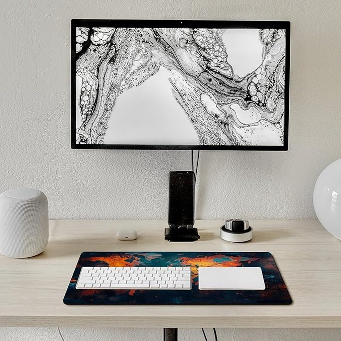 World Map Mouse Pad Large Extended Computer Full Desk Pad 23.6x11.8 inch Computer Mouse Mat Keyboard for Home Office Gaming