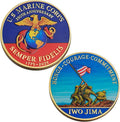 250th Anniversary U.S. Armed Forces Commemorative Coin - Patriotic Military Collectible with Engraved Service Branch Insignia，Patriotic Marine Corps Collectible (Marine Corps)