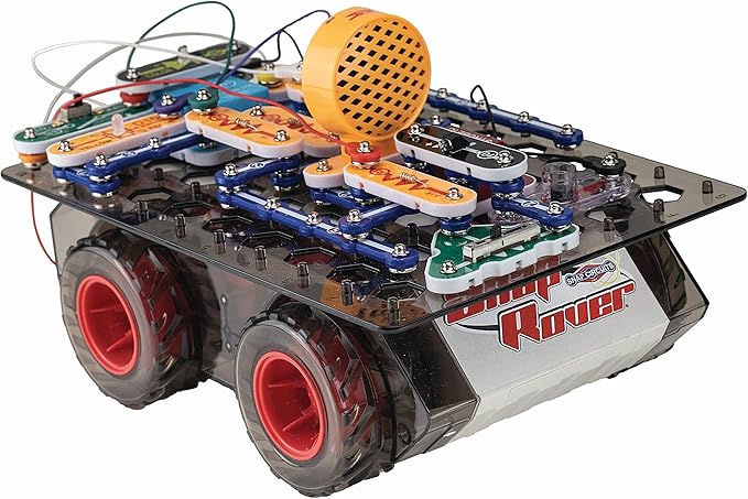 Snap Circuits Code Journey, Build Your Circuit, Code Your Commands, and Drive, Bluetooth Controlled, STEM Building Toy for Ages 8 to 108