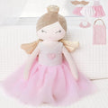 Perfectto Design Ballerina Princess Doll Stuffed Animal for Girls Toy Set - Bag, Tutu, Wings Play for 3 4 5 Year Old Girl Gift for Little Girl, Birthday, Christmas Age 3-9