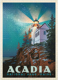 MyPuzzle Acadia National Park: Lighthouse at Night - Premium 1000 Piece Jigsaw Puzzle for Adults