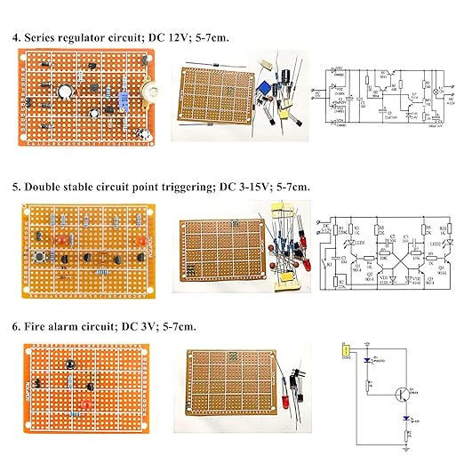 9 Set Soldering Practice Kits with Universal Board