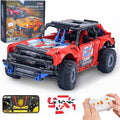 VERTOY STEM Remote Control Building Car - Educational Building Toys Gift for Kids Boys Girls Age 8-12 Year Old, Bigger Red Off-Road Model(720+ pcs)