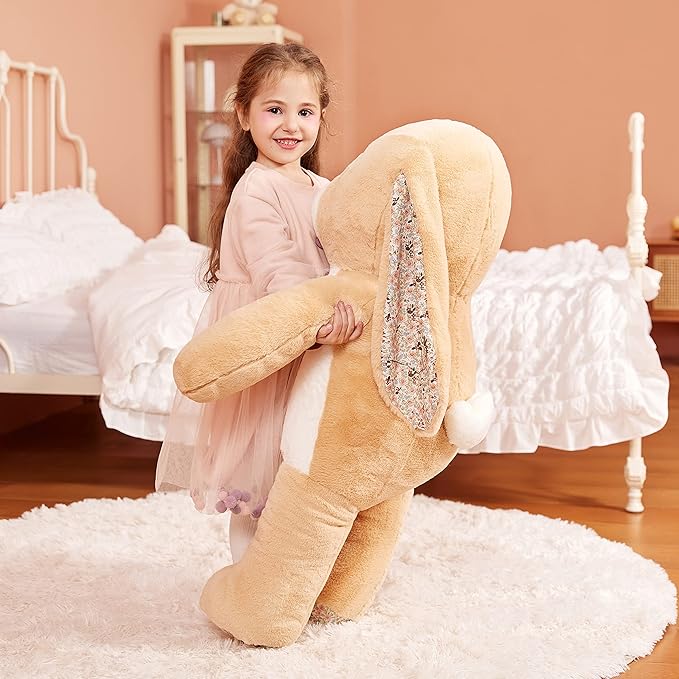 IKASA Giant Rabbit Stuffed Animal Plush Toy, 30" Large Cute Jumbo Bunny Toys for Kids Girls Boys Girlfriend