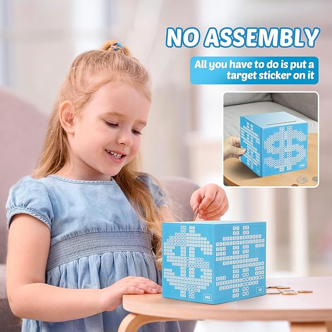 Primo Lines Piggy Bank for Adults Must Break to Open, with Savings Counter & Goal Tracker, Unbreakable Stainless Steel Money Box for 10K Challenge $3000 $5000, Kakeibo (4.72 Inch)